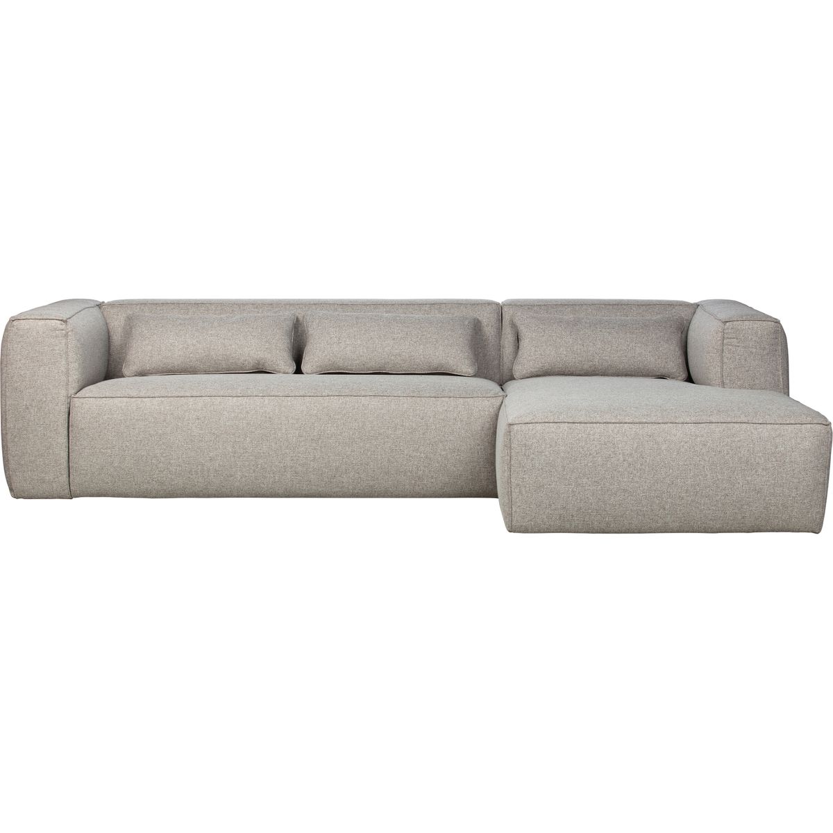 Bean, Hjørnesofa højrevendt, lysegrå, H73x175x305 cm, stof