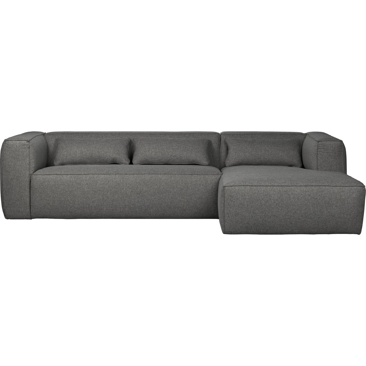 Bean, Hjørnesofa højrevendt, grå, H73x175x305 cm, stof