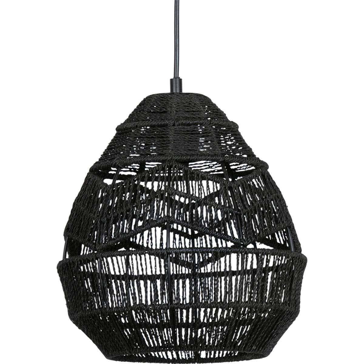 Adelaide, Pendel lampe, sort, H27x25x25 cm