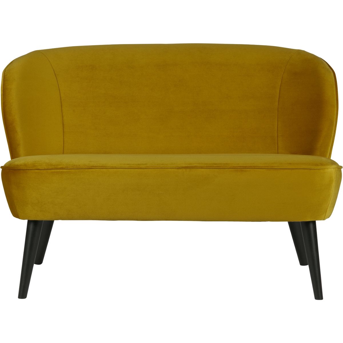 Sara, 2-personers sofa, gul, H73x110x72 cm