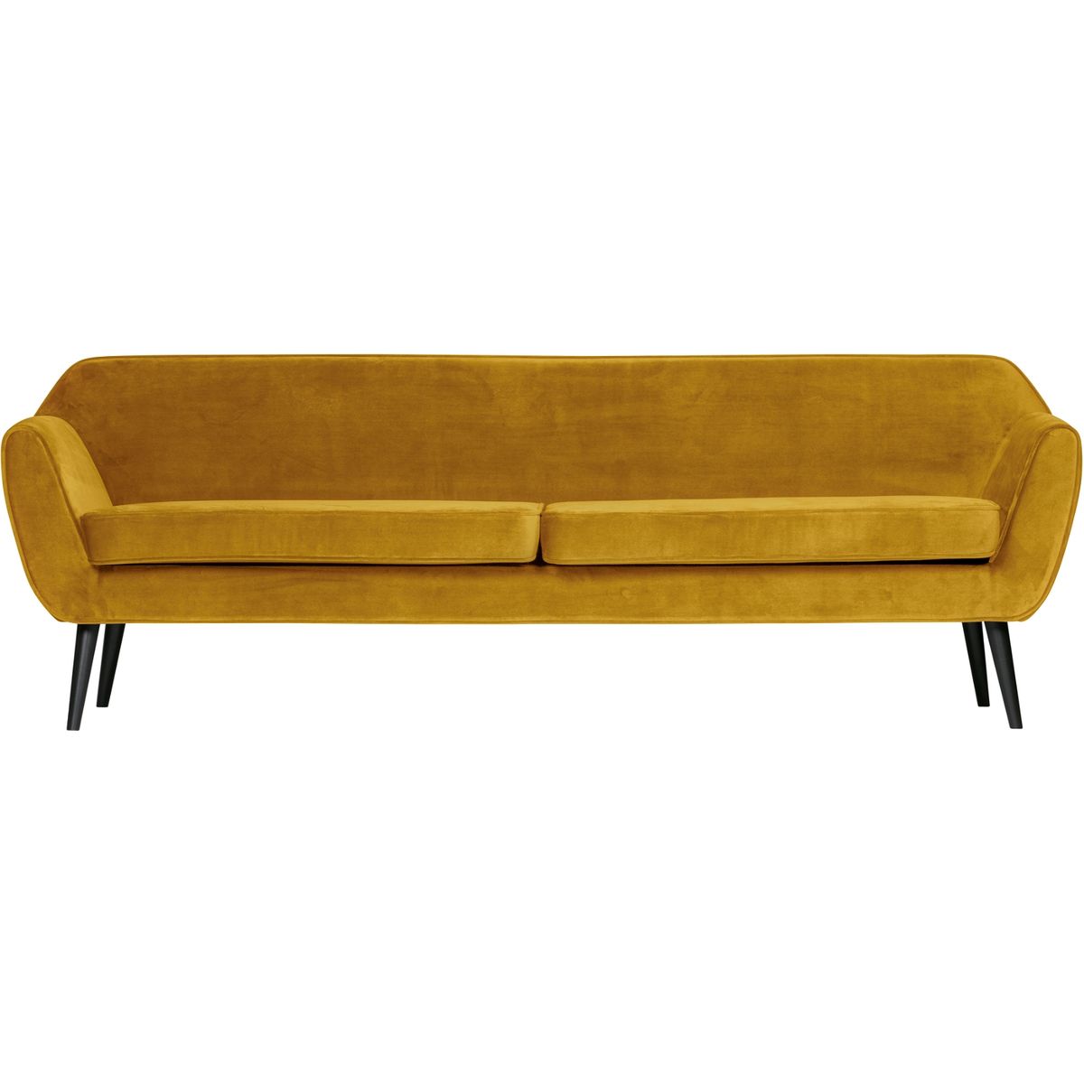 Rocco, Loungesofa, gul, H75x230x82 cm