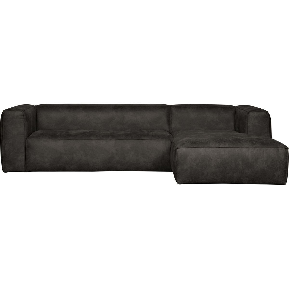 Bean, Hjørnesofa højrevendt, sort, H73x175x305 cm, læder