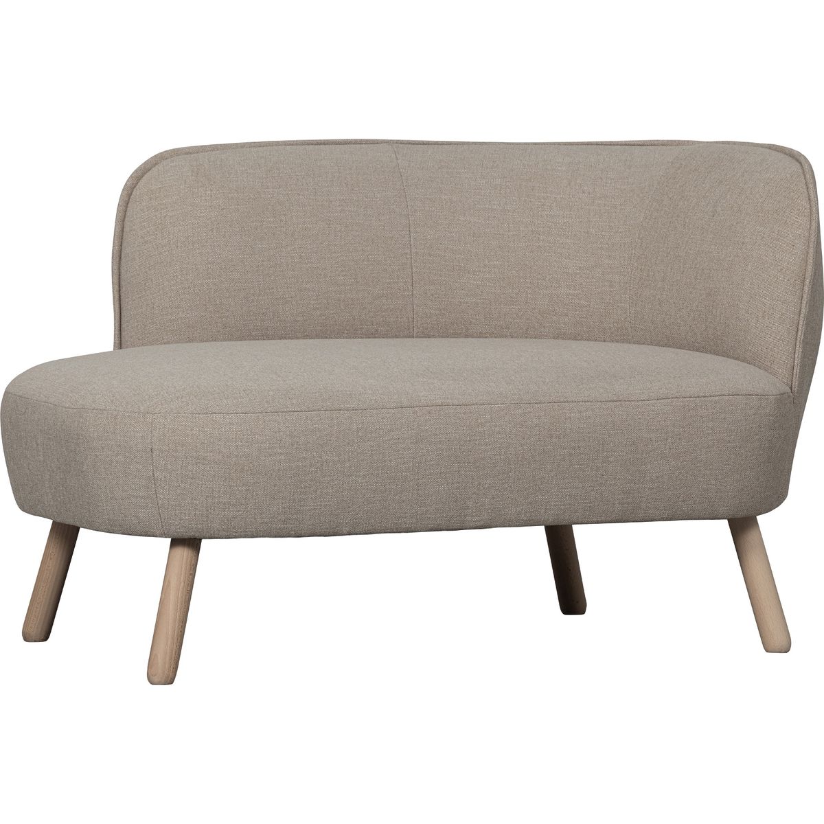 Hazel, Sofabænk højrevendt, natur, H70x76x110 cm