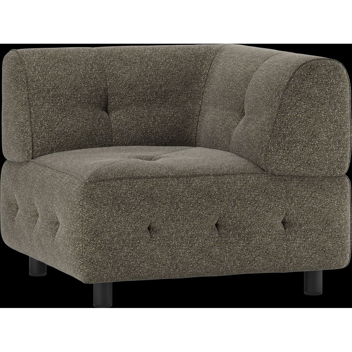 Louis Modulære sofa Hjørneelement, grov melange grå H73x90x90 cm