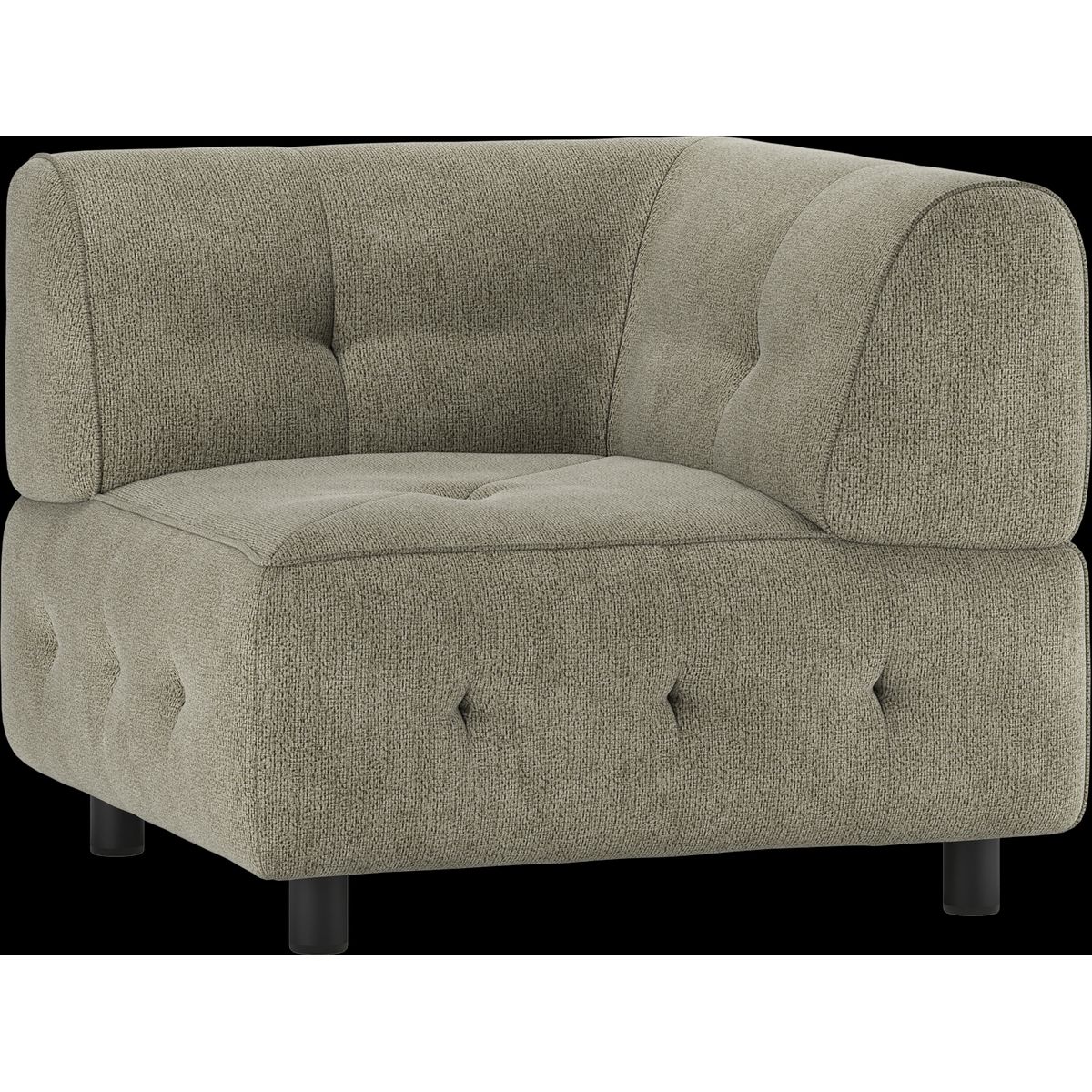 Louis Modulære sofa Hjørneelement, chenille grøn H73x90x90 cm