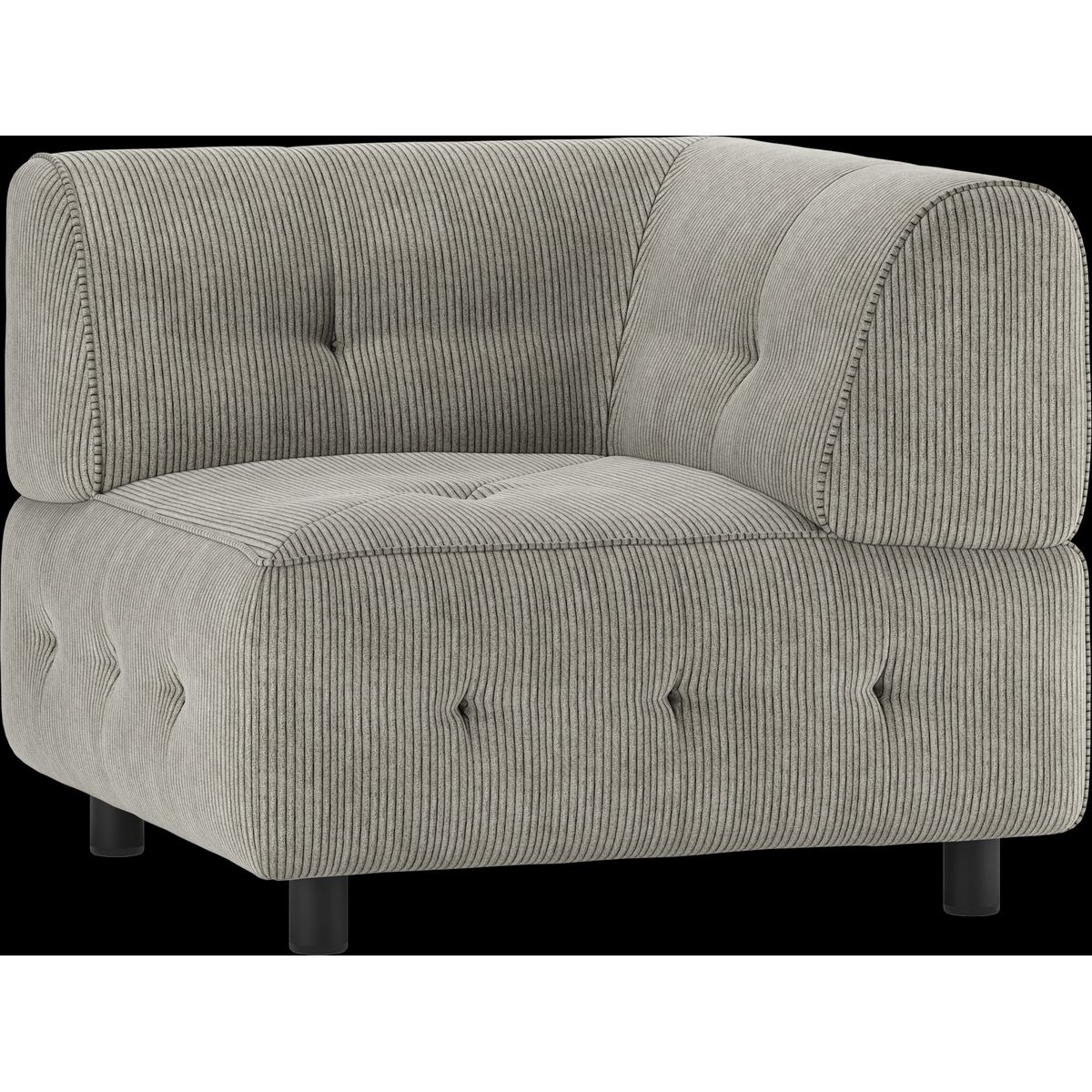 Louis Modulære sofa Hjørneelement, fløjl lysegrøn H73x90x90 cm