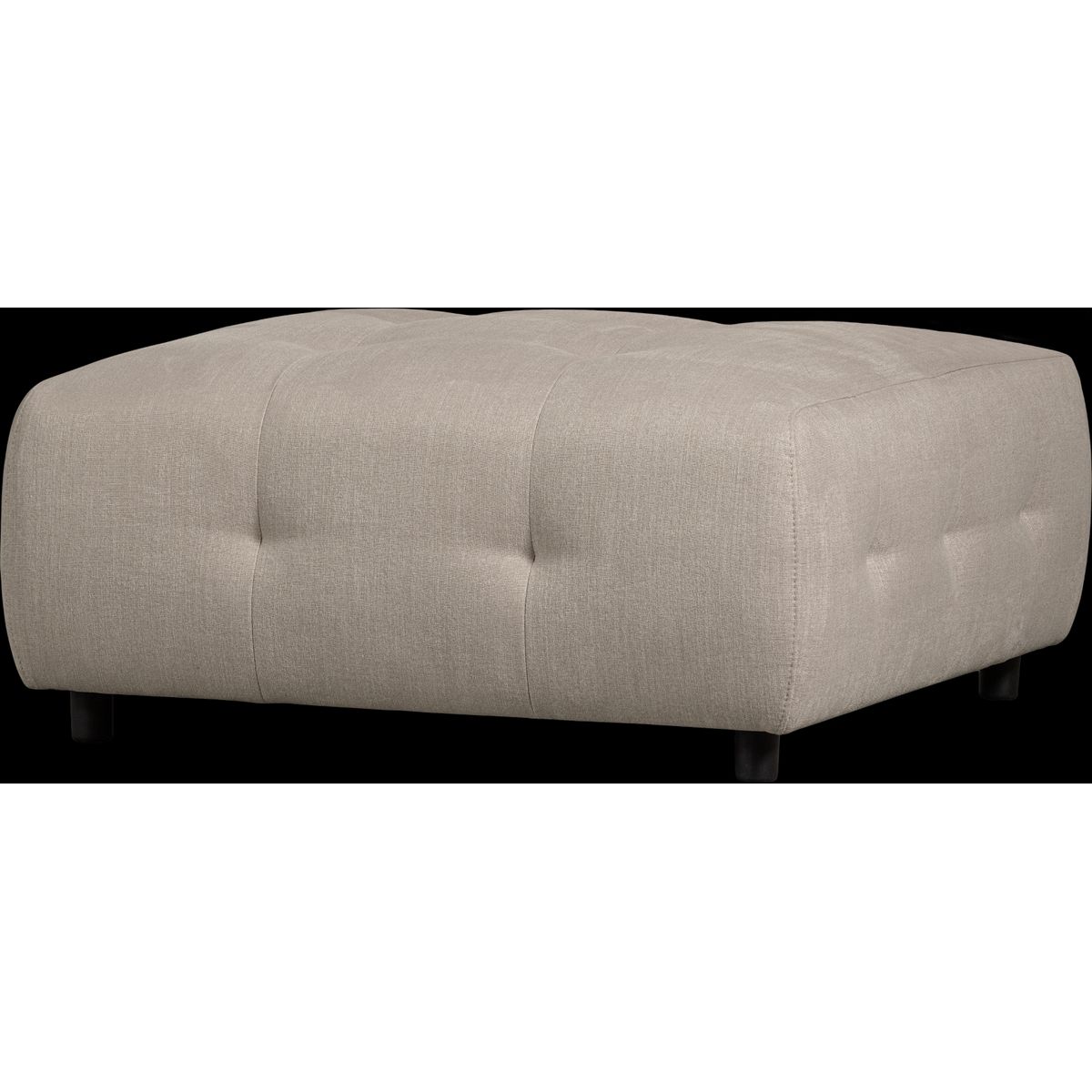 Louis Modulære sofa Skammel, fladvævet stof lysegrå H43x90x90 cm