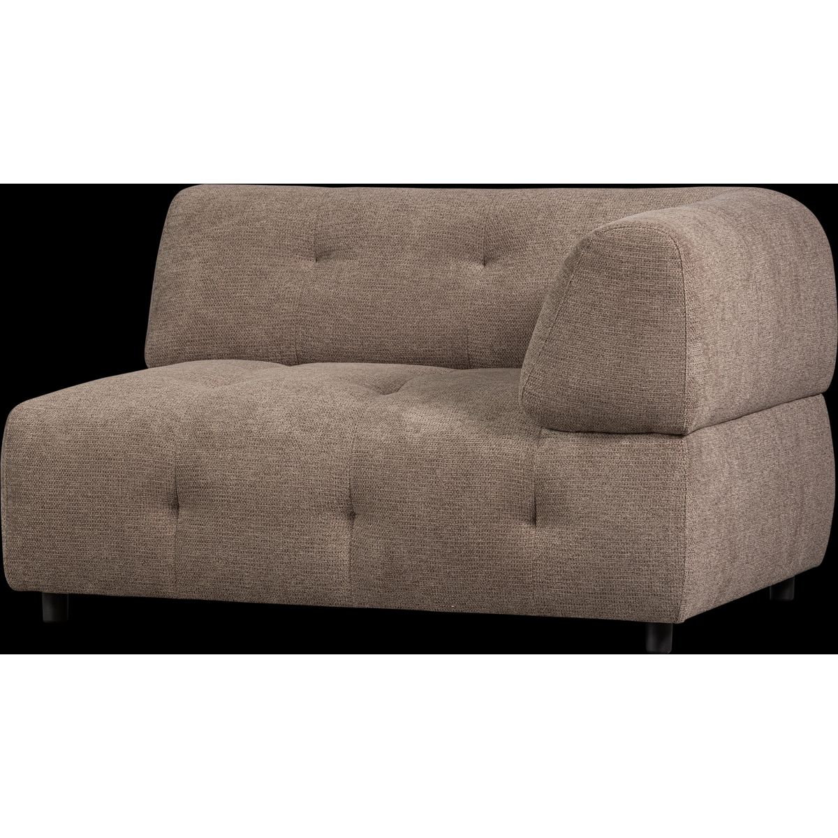 Louis Modulære sofa 1,5-sæder med arm højre, chenille kaffe H73x90x122 cm