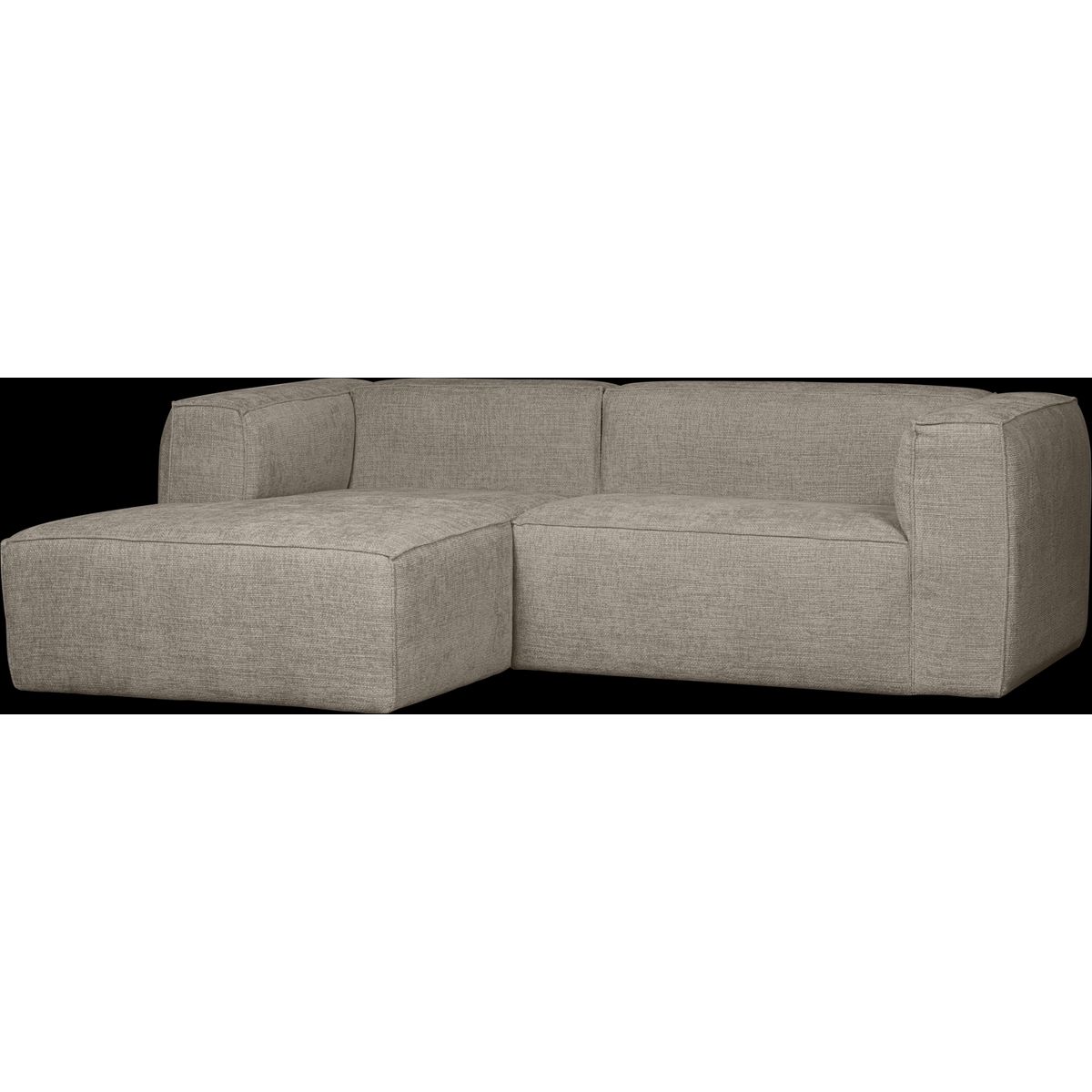 Bean, Chaiselong sofa, venstrevendt, travertin, H73x178x254 cm, stof