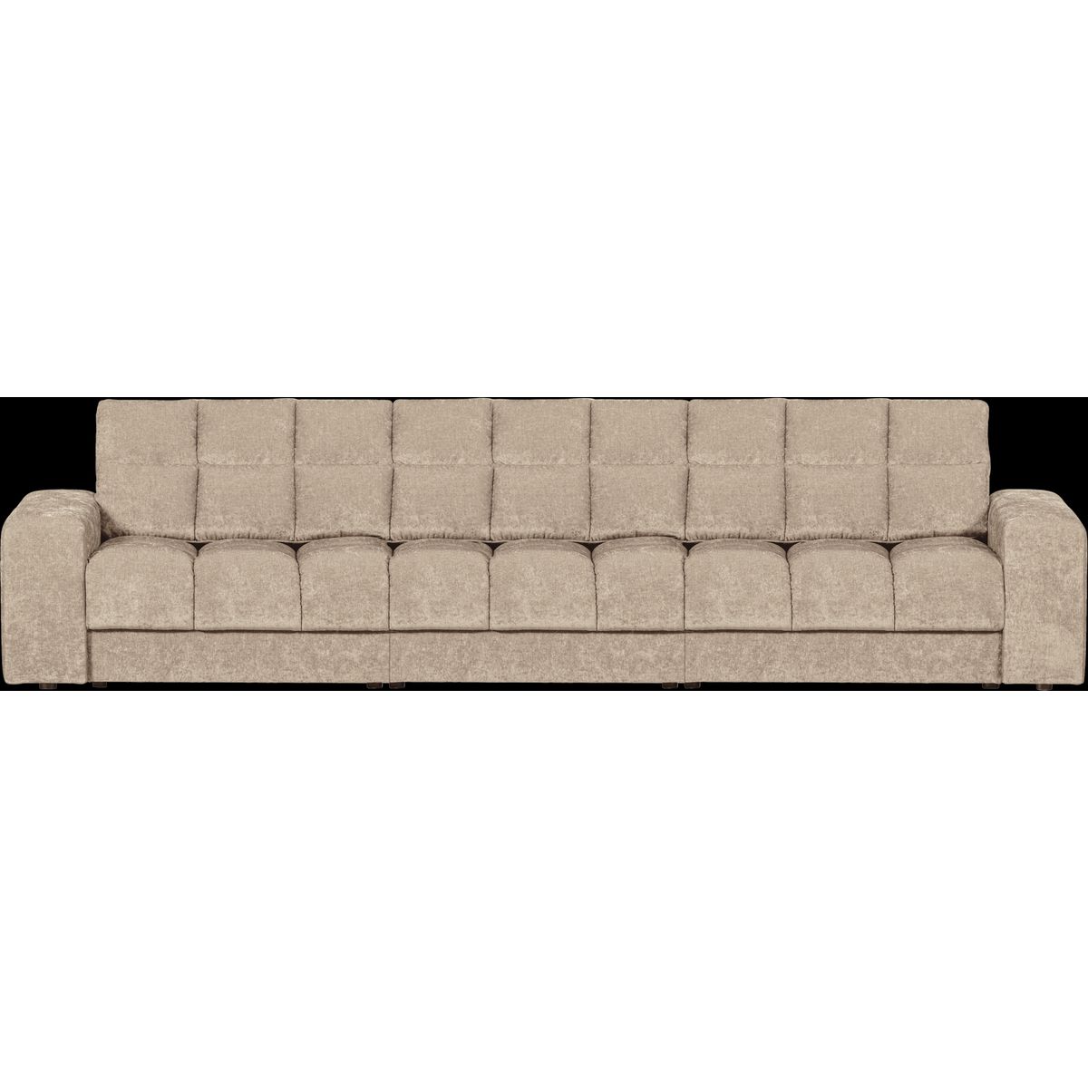 Second Date, 3-personers sofa, nougat, H78x99x316 cm, stof