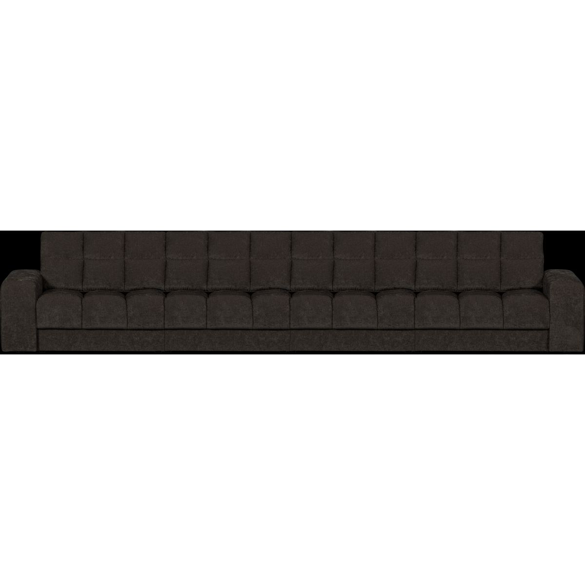 Second Date, 4-personers sofa, antracit, H78x99x406 cm, stof