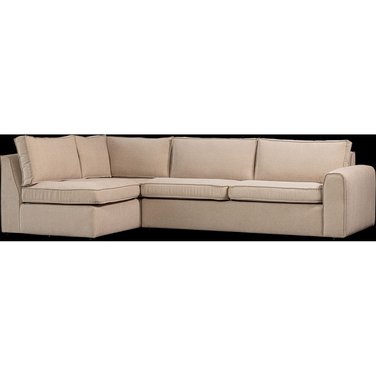 Freek, Hjørnesofa venstrevendt, varm beige, H80x175x284 cm