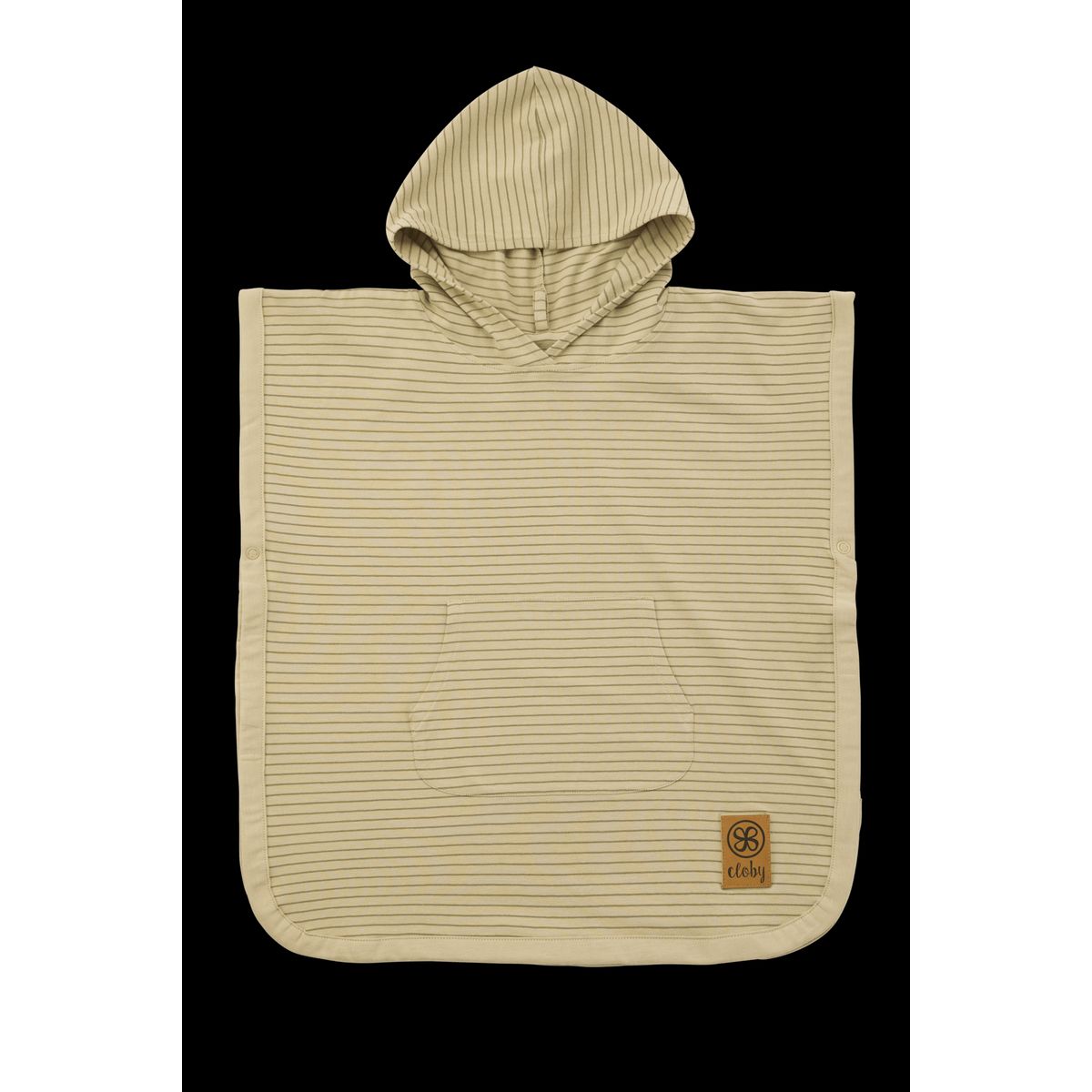 UV Poncho - Sandy Beach/Olive Green - 1-3 år