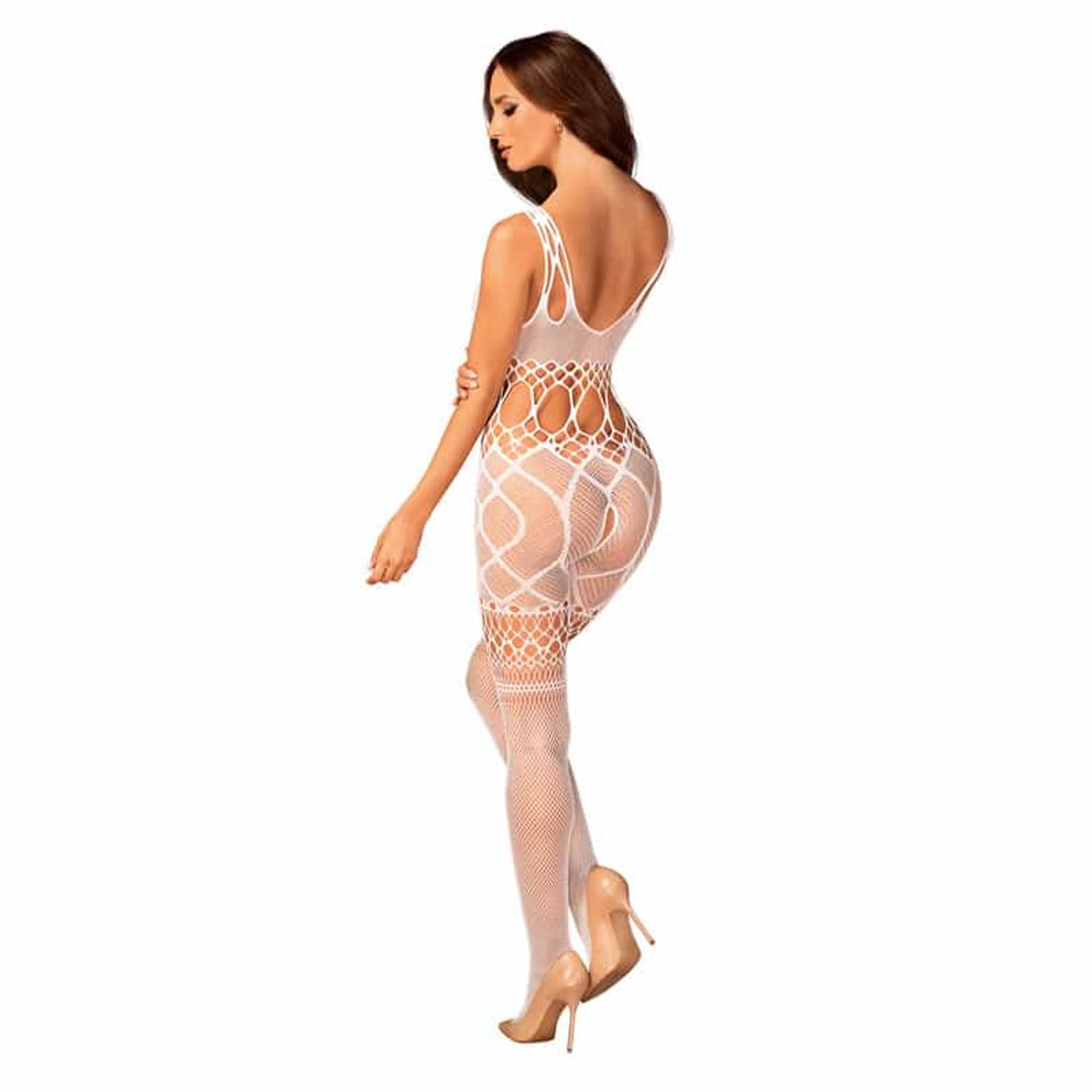 Obsessive Harper Bundløs Catsuit Hvid - S/M/L