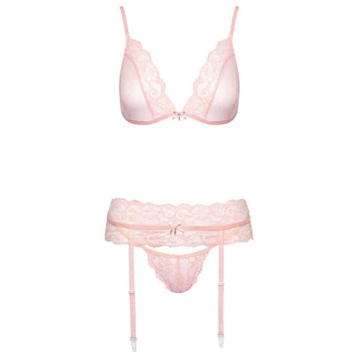 Kissable Daisy Hofteholder Sæt Rosa - L/XL