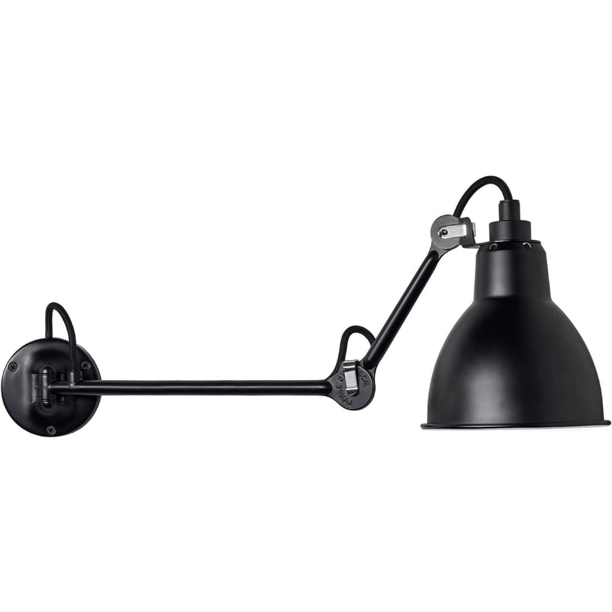 204 Væglampe L40 Sort - Lampe Gras