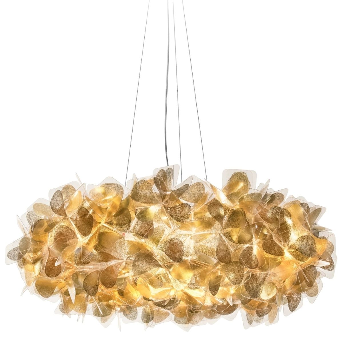 Clizia Pendel Large Mama Non Mama Guld Transparent Wire - SLAMP