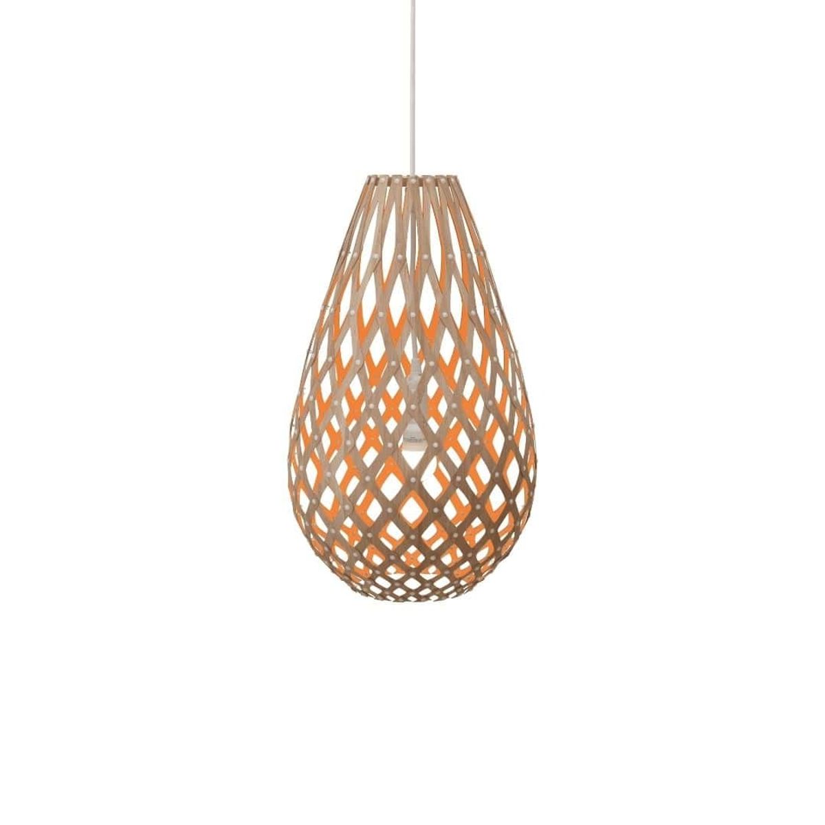 Koura H75 Pendel Bamboo / Orange - David Trubridge