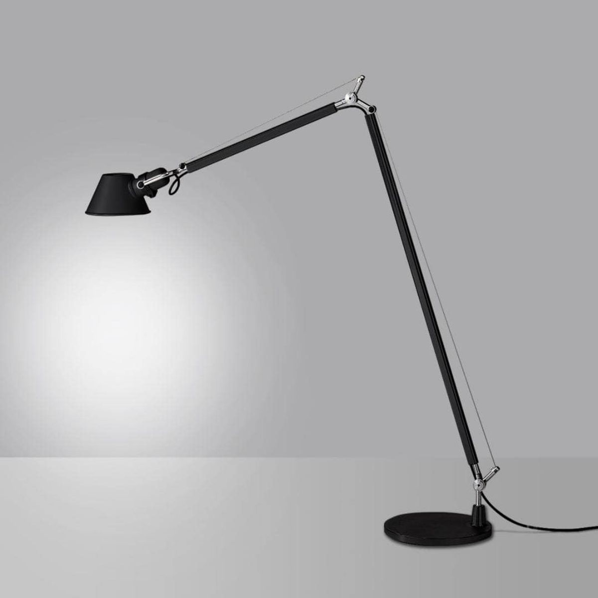 Tolomeo Reading Gulvlampe Sort - Artemide