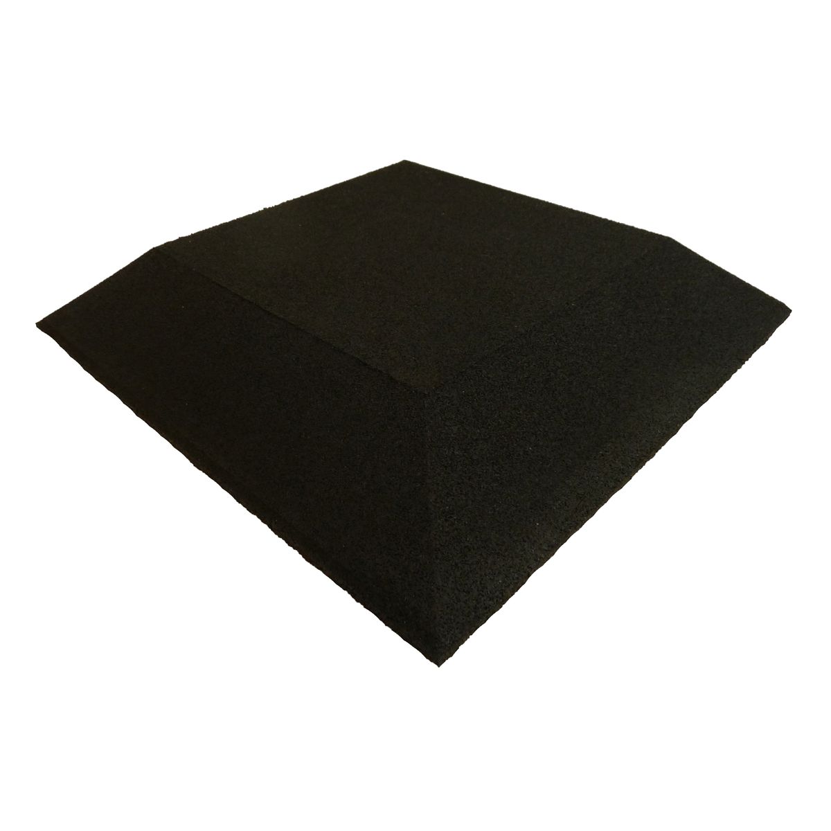 ErgoFloor - ErgoPlay Impact Gummifliser / Faldunderlag Hjørne 500x500x45 mm Sort