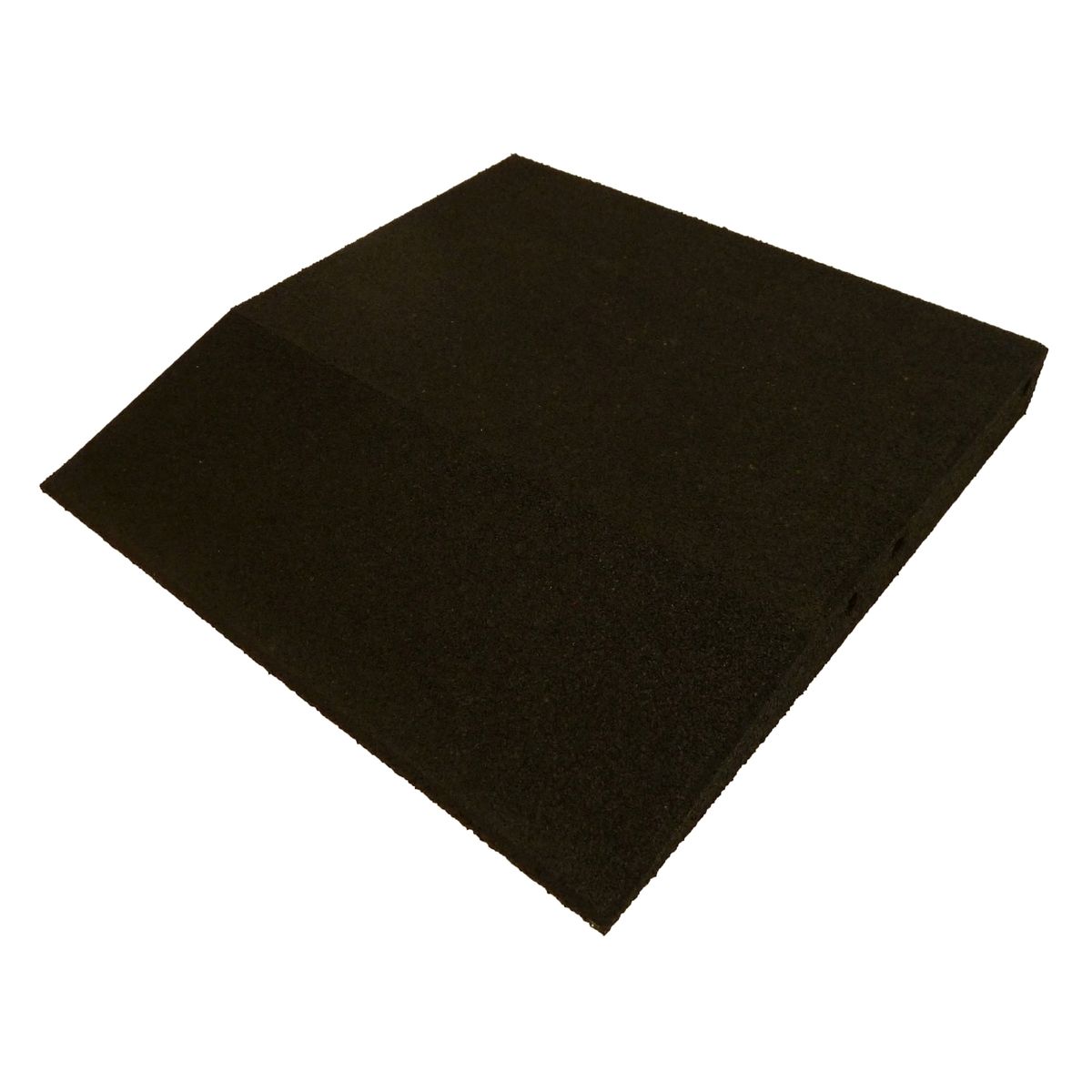 ErgoFloor - ErgoPlay Impact Gummifliser / Faldunderlag Rampe 500x500x75 mm Sort