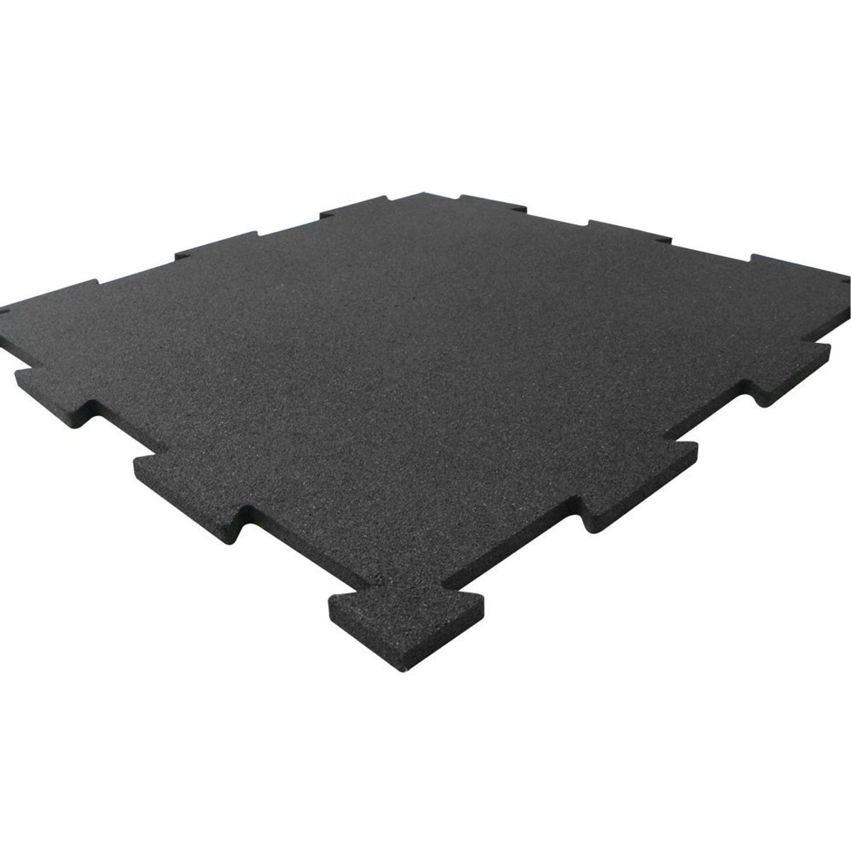 ErgoFloor - ErgoTile Puzzle Gummifliser 518x518x10 mm Sort