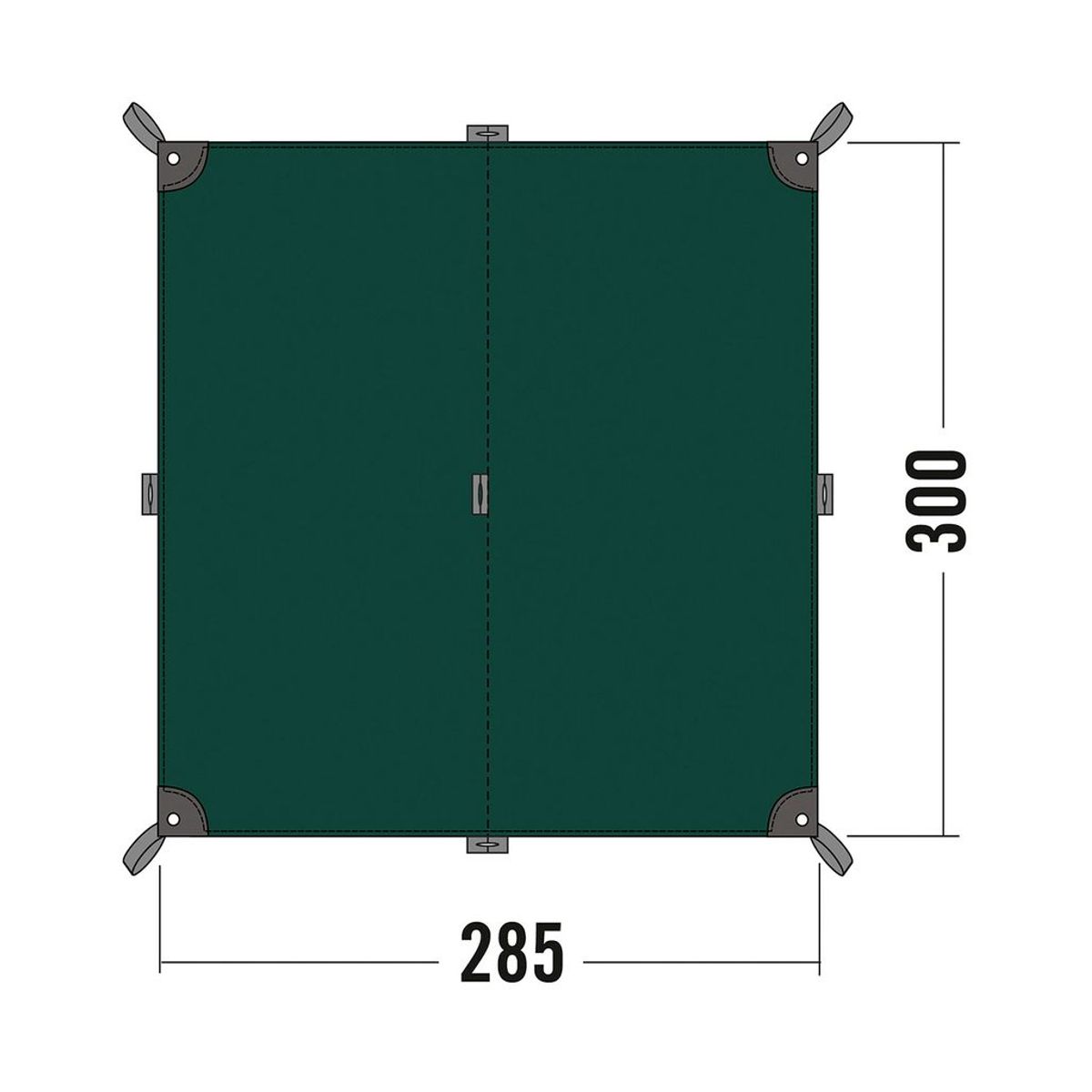 Tatonka Tarp Telt 285 x 300 cm Mørkegrøn