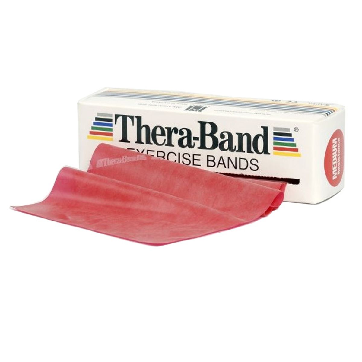 Thera-Band Træningselastik Bånd Level 2 Medium Rød 5,5m