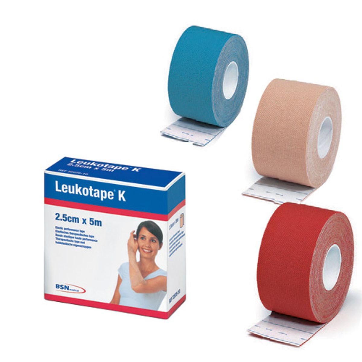 BSN Kinesiologi Tape (2,5cm x 5m) Rød