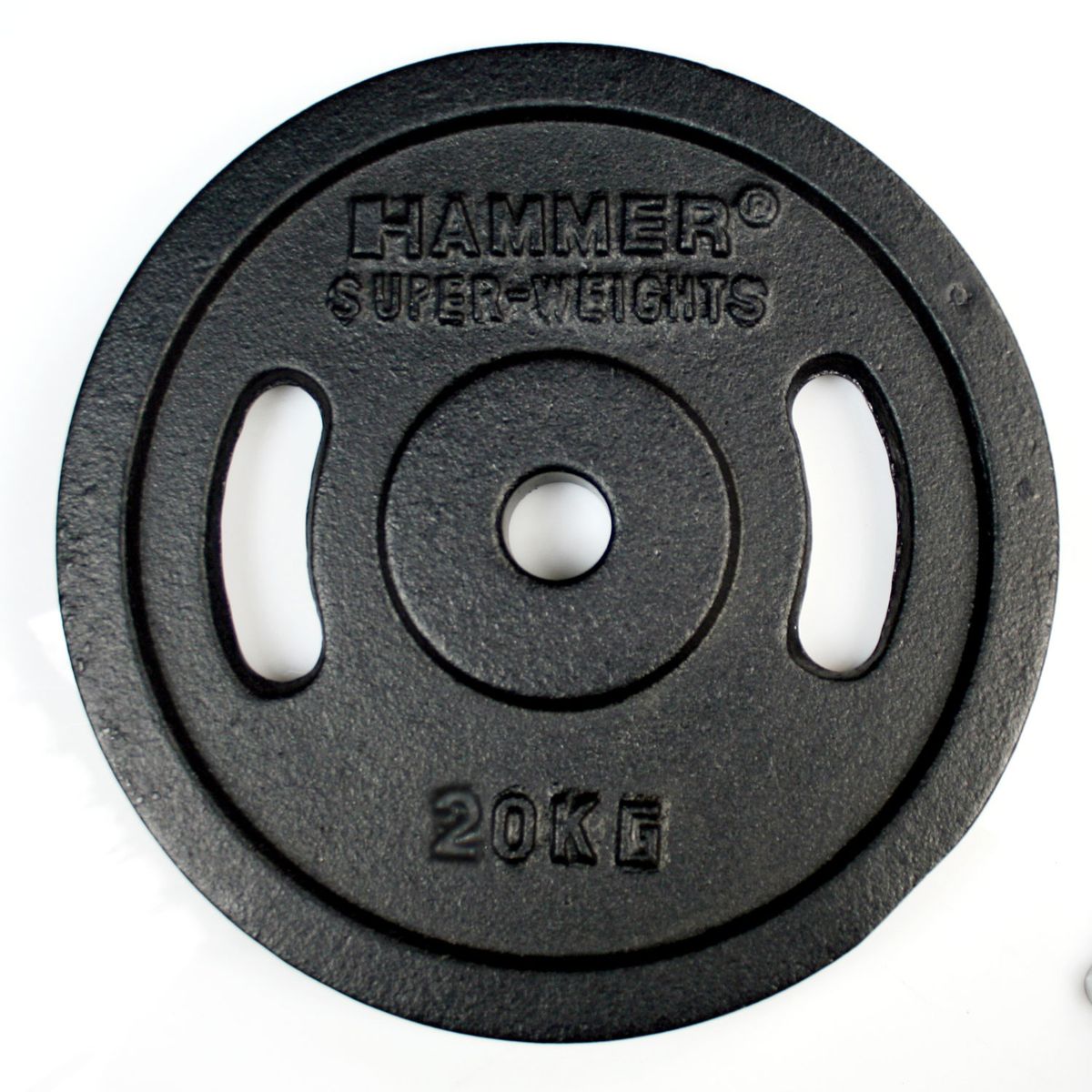 HAMMER Dumbbell Weight Discs 2 x 20 kg, Iron (Ø 30 mm)