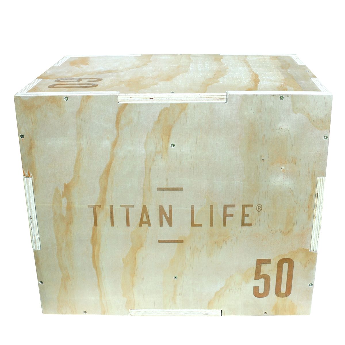 TITAN LIFE Plyo Boxes Wooden 3-in-1 (40cm, 50cm & 60cm)