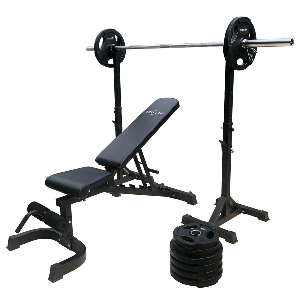 TITAN LIFE WEIGHT SET 100KG GARAGE GYM