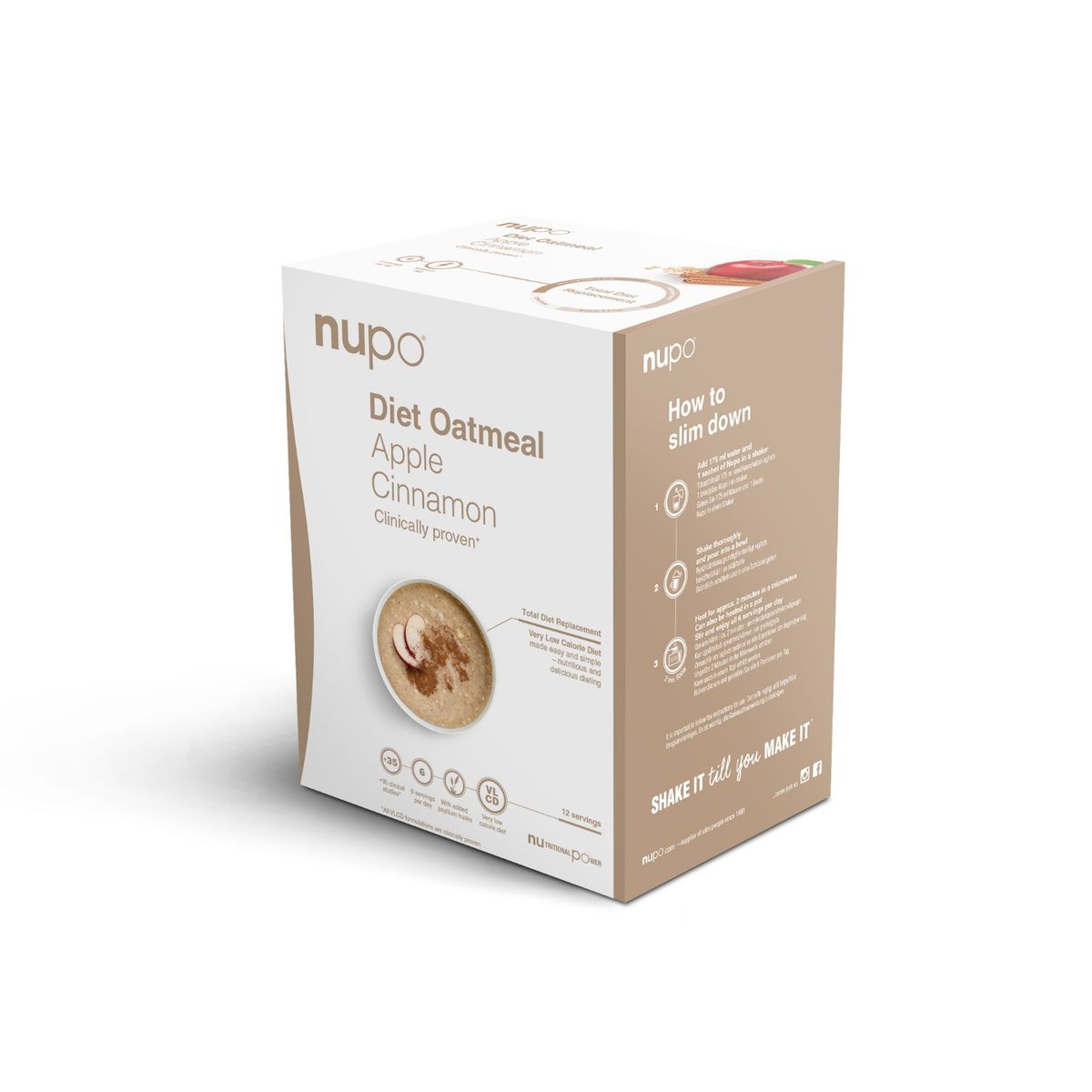 Nupo Diet Oatmeal Apple Cinnamon