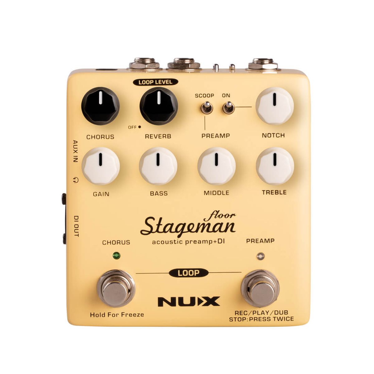 Nux NAP-5 Stageman Floor preamp / DI box for akustisk guitar