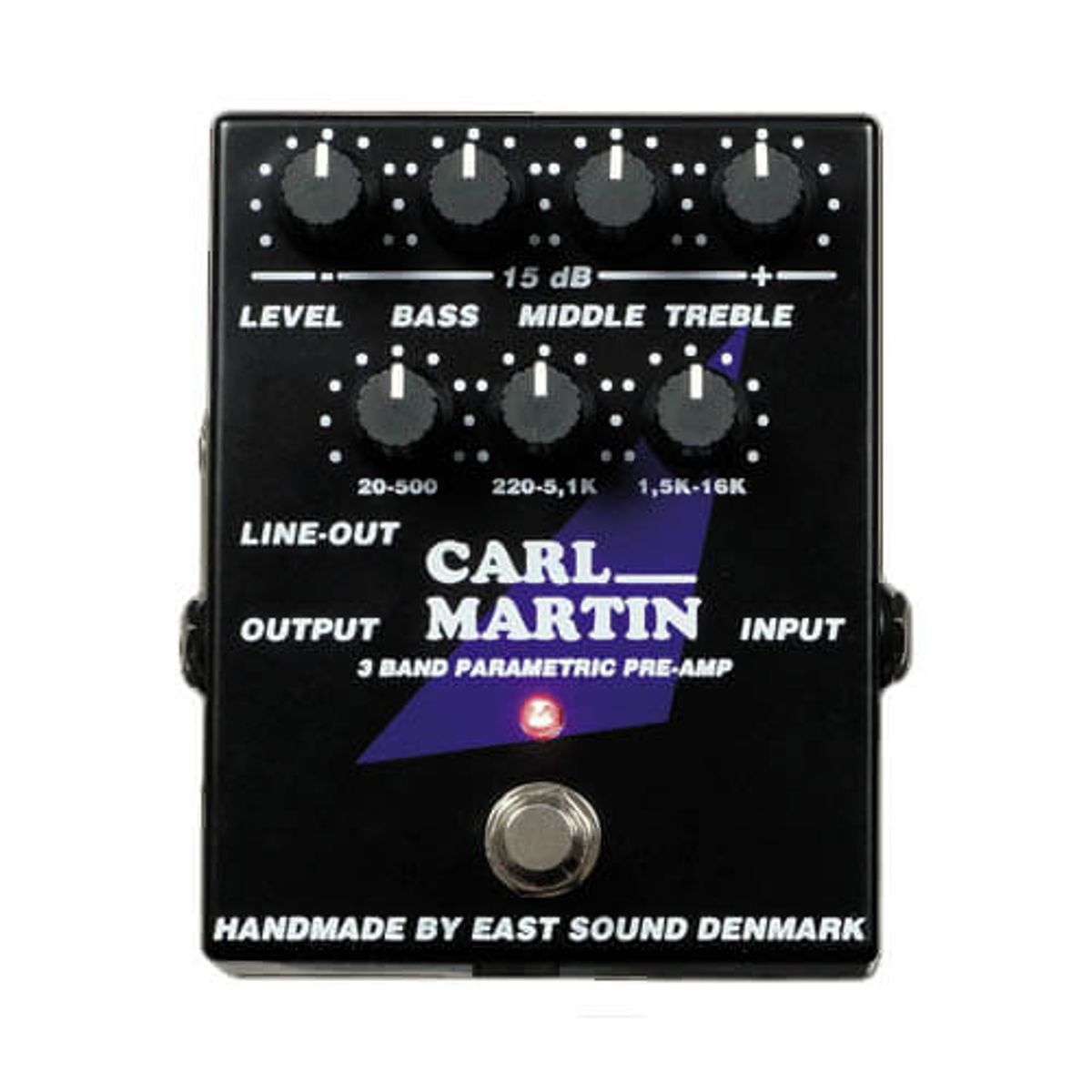 Carl Martin 3 Band Parametric Pre-Amp guitar-effekt-pedal