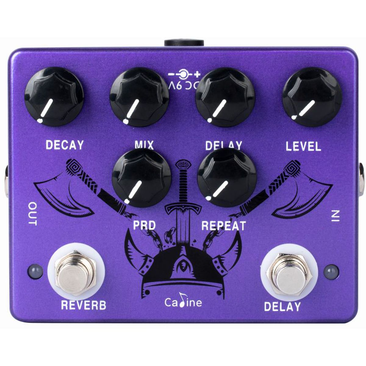 Caline CP-80 Purple Repeat Reverb delay guitar-effekt-pedal