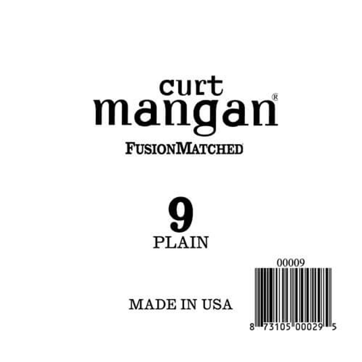 Curt Mangan 9 løs plain-steel guitarstreng .009