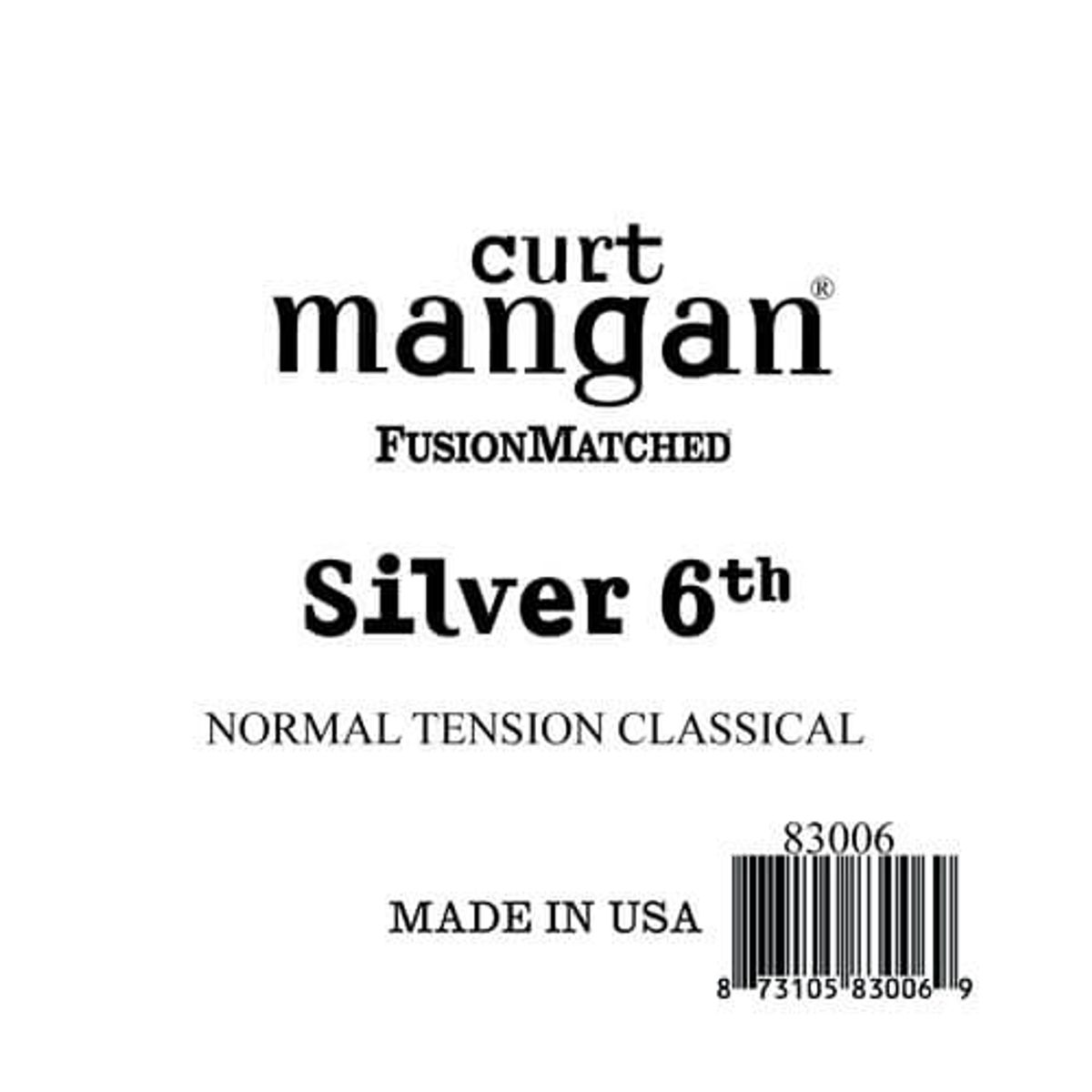 Curt Mangan 83006 løs silver-wound 6th spansk guitarstreng, normal-t