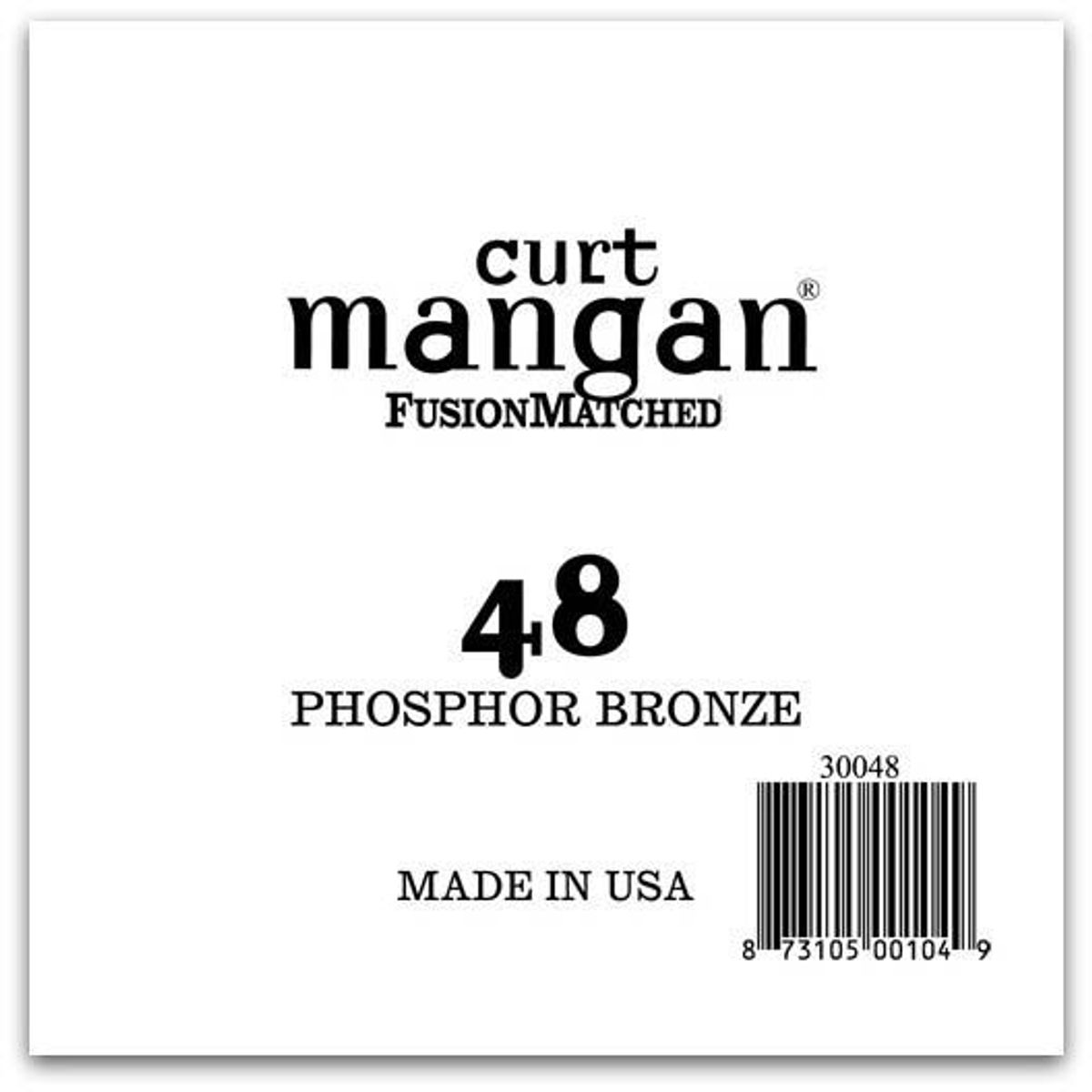 Curt Mangan 30048 løs phosphor bronze guitarstreng .048