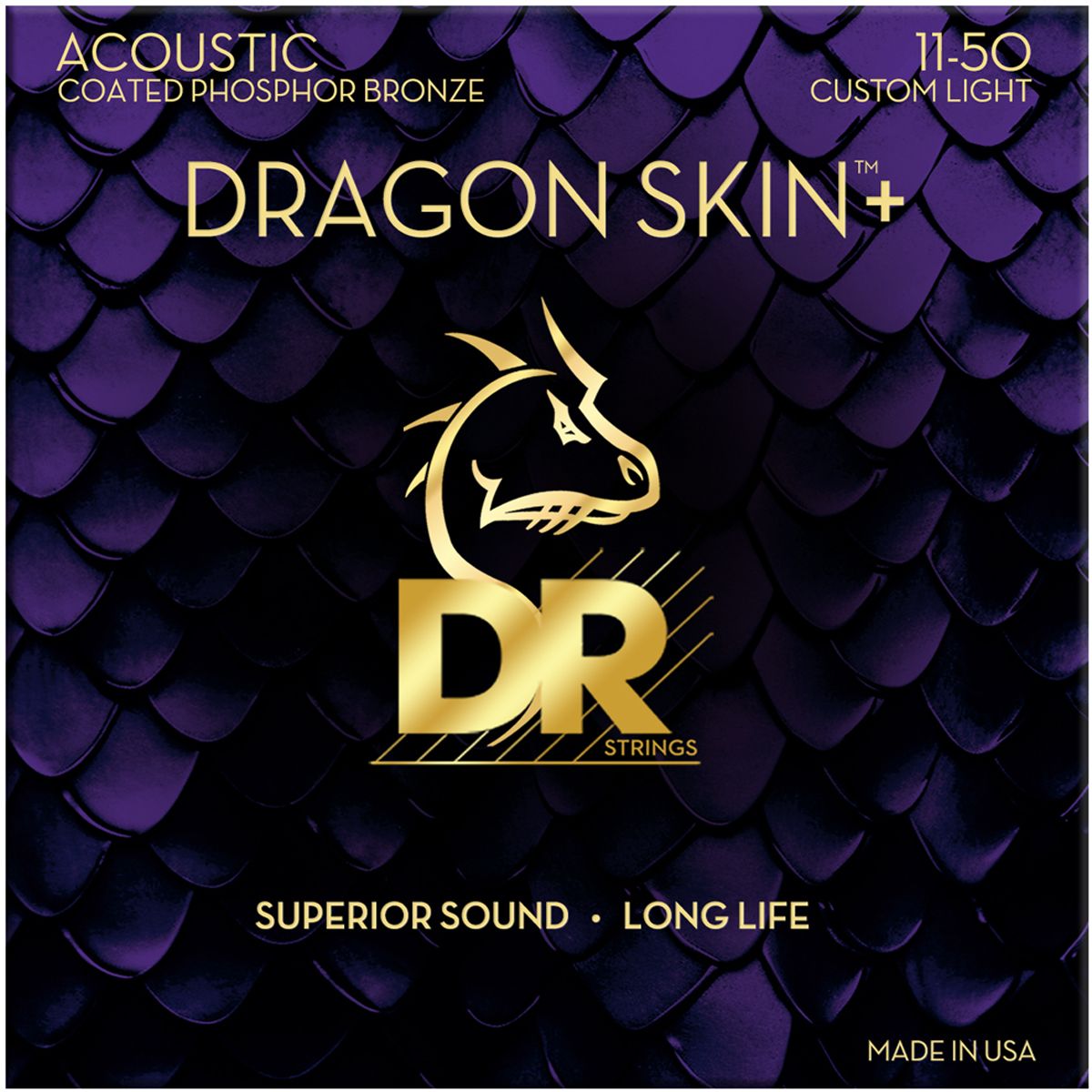 Dr Strings DAP-11 Dragon skin+ western-guitar-strenge, 011-050