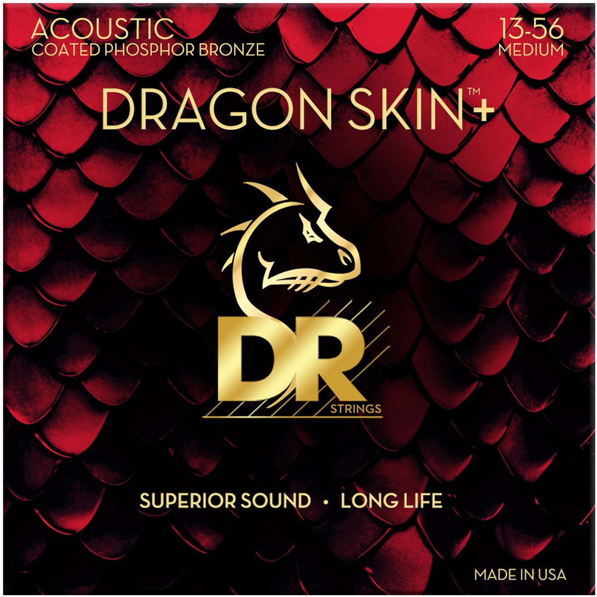 Dr Strings DAP-13 Dragon skin+ western-guitar-strenge, 013-056