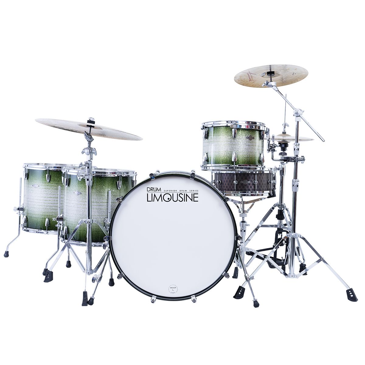 Drum Limousine Superior 24 GS trommesæt green fade