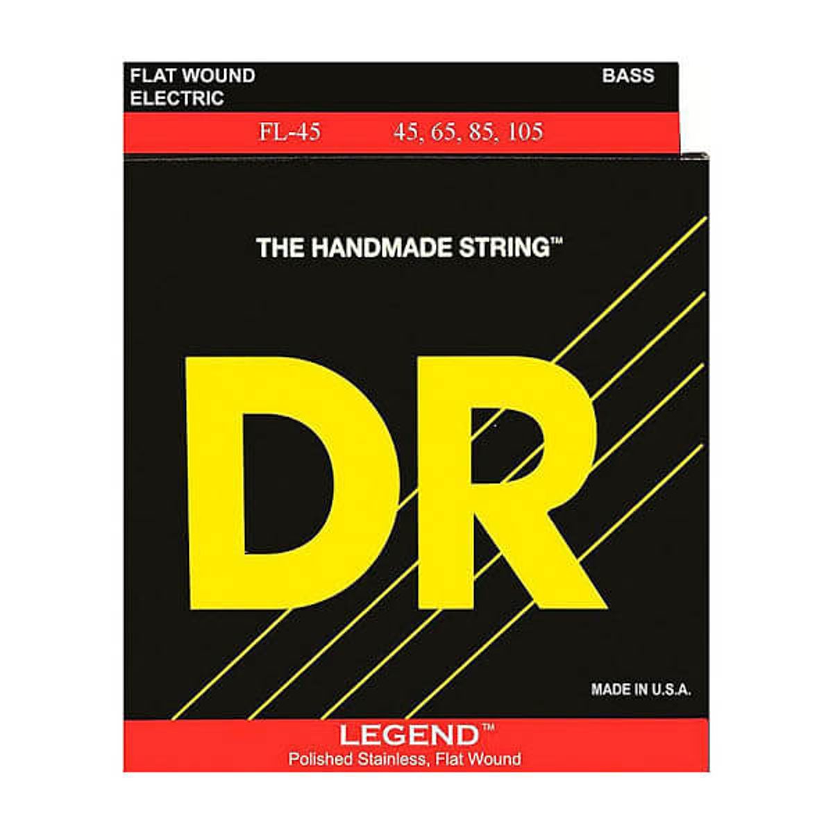 DR Strings FL-45 Legend Flat-Wound bas-strenge, 045-105