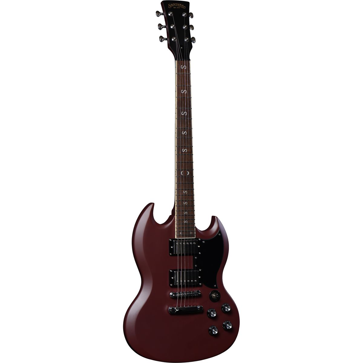 Santana Draco Standard MOR el-guitar maroon oak red