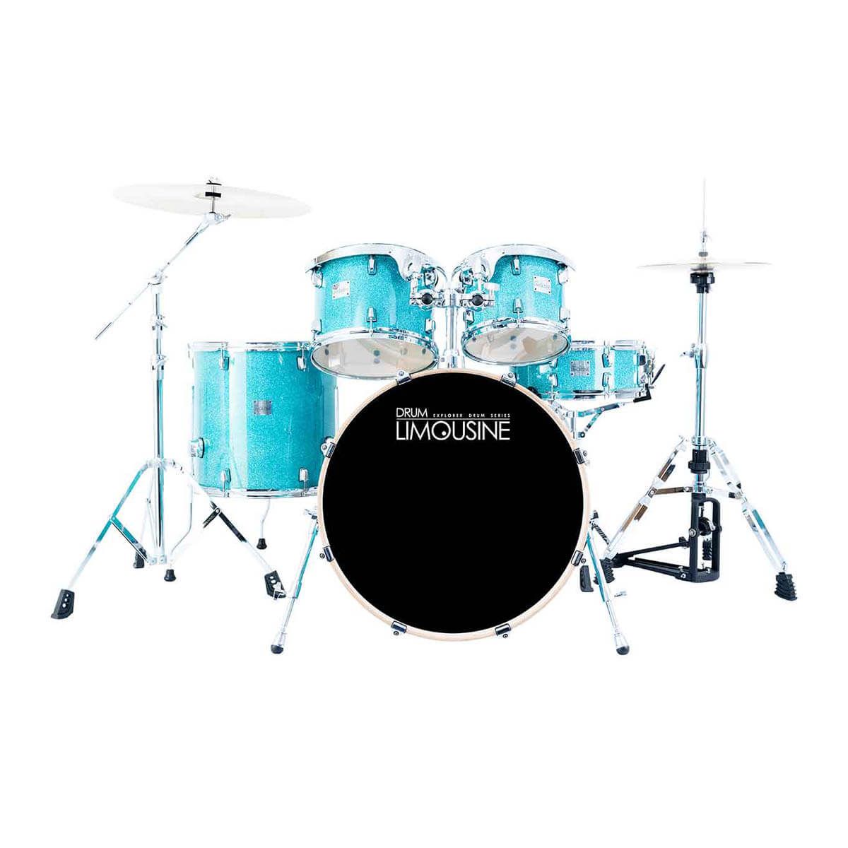 Drum Limousine Explorer 22 TS trommesæt turquoise sparkle