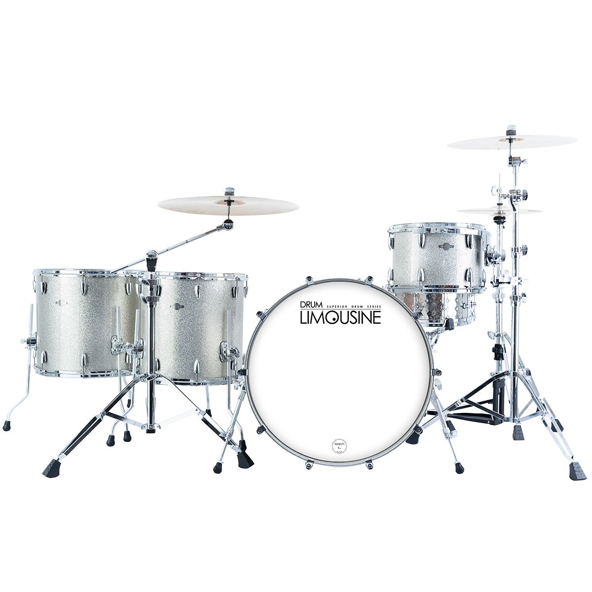 Drum Limousine Superior 24 SS trommesæt silver sparkle