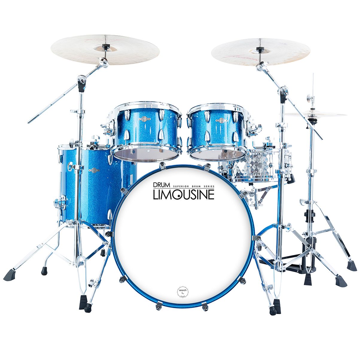 Drum Limousine Superior 22 BS trommesæt blue sparkle