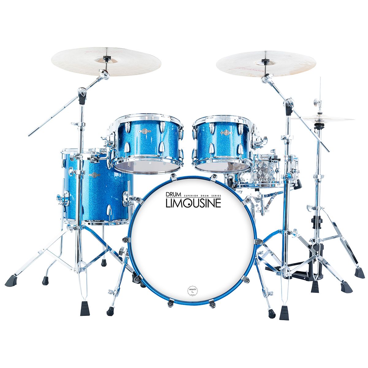 Drum Limousine Superior 20 BS trommesæt blue sparkle