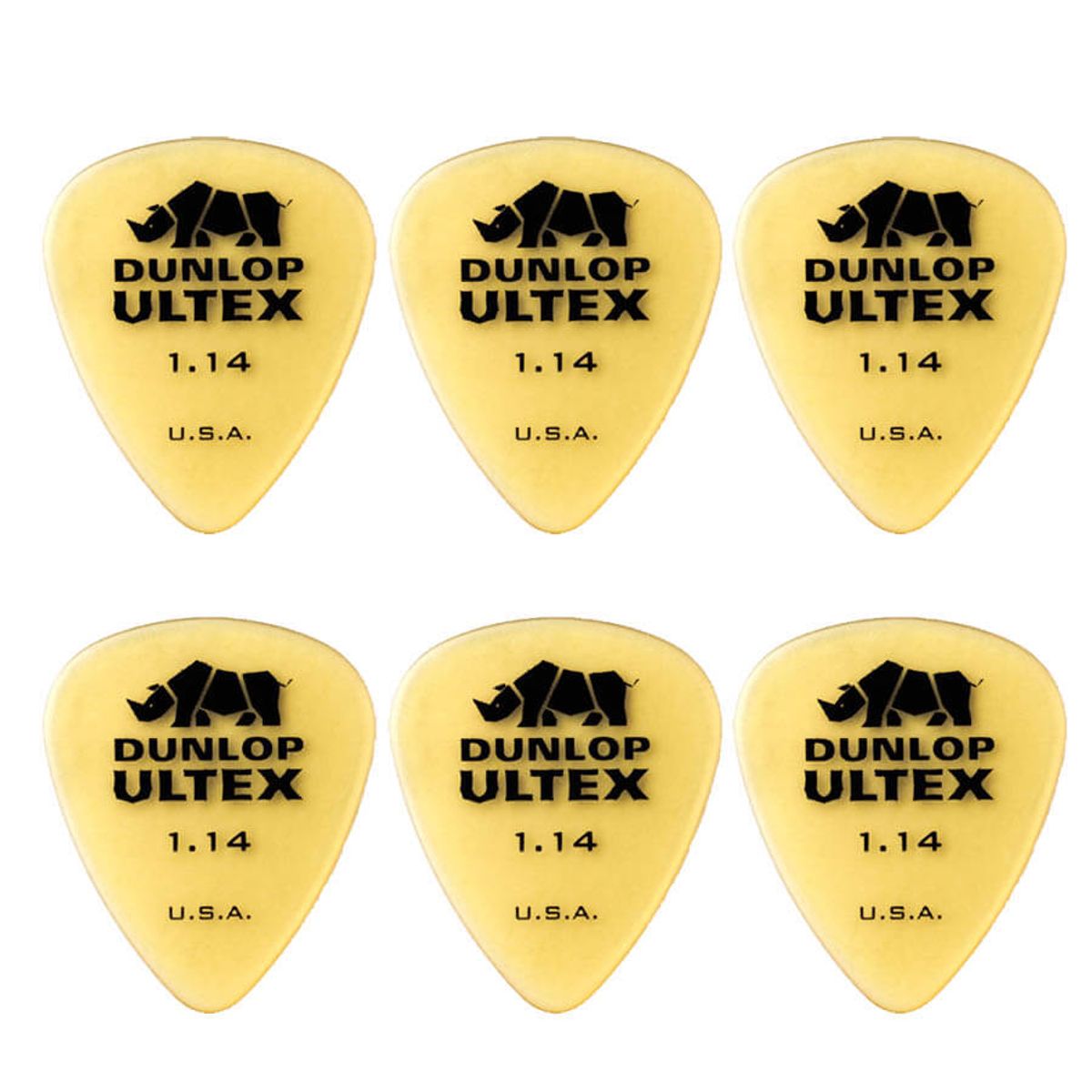 Dunlop Ultex Standard 1,14 mm plektre (6 stk.)