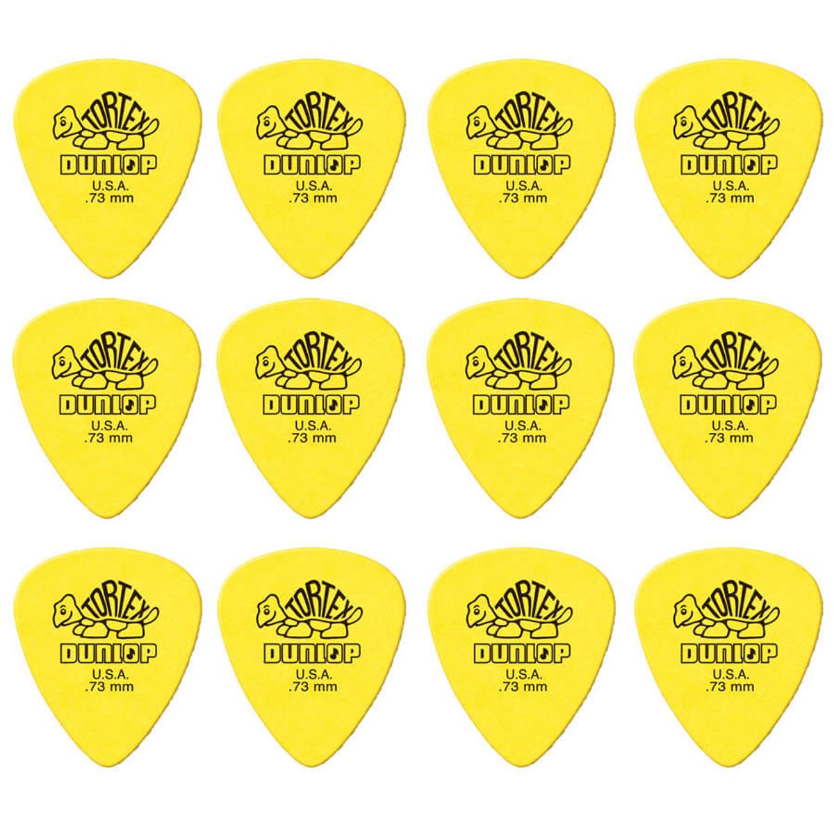 Dunlop Tortex Standard 0,73 mm plektre (12 stk.)